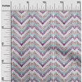 thumbnail image 2 of oneOone Georgette Viscose Teal Green Fabric Chevron Sewing Craft Projects Fabric Prints By Yard 42 Inch Wide, 2 of 4