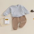 thumbnail image 3 of Long Sleeve  Neck Pocket Sweatshirt Pants for Boys in Autumn, 3 of 8