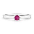 thumbnail image 1 of 925 Sterling Silver Simulated Ruby Birthstone Ring For Toddler Girls Size 2, 1 of 4