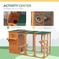 thumbnail image 4 of PawHut Catio pour Chat en Bois 76 Po L Maison pour Chat d'Extérieur avec Plateformes de Saut, 4 of 10