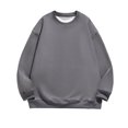 thumbnail image 2 of KIHOUT Chandails à Manches Longues pour Hommes T-Shirts Décontractés Mode Chandails à Col Rond Unis Pulls Hauts Chandail DY/L5, 2 of 4