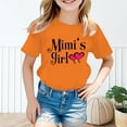 thumbnail image 2 of PMVFHDE Hauts Décontractés pour Fille Robe T-Shirt pour Filles T-Shirts Chemises pour Fille Grande Taille T-Shirts Mignons pour Fille T-Shirt Graphique Mignon pour Fille Col Rond Manches Courtes T-Shirt d'Été Décontracté Orange, 11-12 Ans, 2 of 5