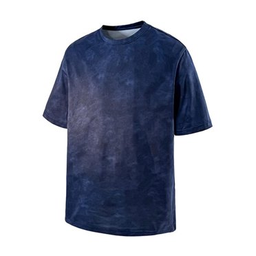 Viluyesy Men's and Big Men's T Shirt Loose Crewneck Lightweight Solid Casual Pullover Short Sleeve Navy XL