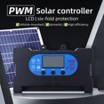 thumbnail image 4 of Mistaha Contrôleur de Charge à Panneau Solaire 40A avec Écran OLED - Conversion d'Alimentation Efficace - Multiples Fonctions de Protection - Reconnaissance Automatique de la Tension - Sorties USB et Type-C - Sorties de Lampe LED - Orange, 4 of 6
