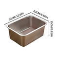 thumbnail image 3 of Stainless Steel Cat Litter Box,Non Stick Metal Cat Litter Pan,Rustproof Cat Litter Tray Easy to Clean for Cats Kitty,Metal Box for Cats Rabbits,Cats Toilet Metal Kitten Litter Pan,Pet Cleaning Tool, 3 of 7