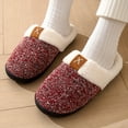 thumbnail image 3 of CHUANK Fluffy Cozy House Slippers Anti-skid Slip-on Shoes Indoor For Men Winter Shoes, 3 of 7