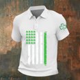 thumbnail image 2 of DGMIOCS Men's Collared Tee Wrinkle Resis Classic Fit Beach White XXXXL, 2 of 5