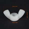 thumbnail image 2 of Unique Bargains M5 Wing Nuts Butterfly Nut Nylon White 15 Pack, 2 of 5