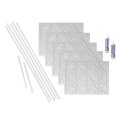 thumbnail image 1 of Fasade Decorative Vinyl Backsplash Kit, Gloss White, 15 sq ft Coverage, 1 of 6