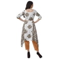 thumbnail image 4 of Moomaya Ensemble Tunique Indienne Haut et Pantalon Manches 3/4 Imprimé Kurta Kurti de Designer pour Femmes, 4 of 6