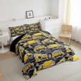 thumbnail image 4 of Erosebridal Construction Truck Bedding Queen Comforter Set, Yellow Down Comforter, Cartoon Vehicle Decor, Breathable, 4 of 8