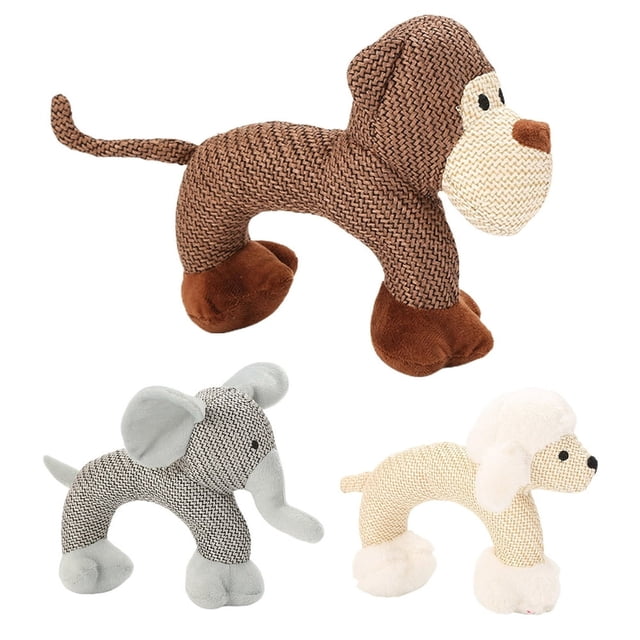 HAOAN Display Mold Pet Dog Plush Modeling Puppy Vocal Toy Biting Teething Resistance Molar