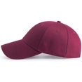 thumbnail image 2 of ORUYROP Men Women Plain Cotton Structured Baseball Cap Adjustable Strapback 6 Panel Hat, 2 of 2