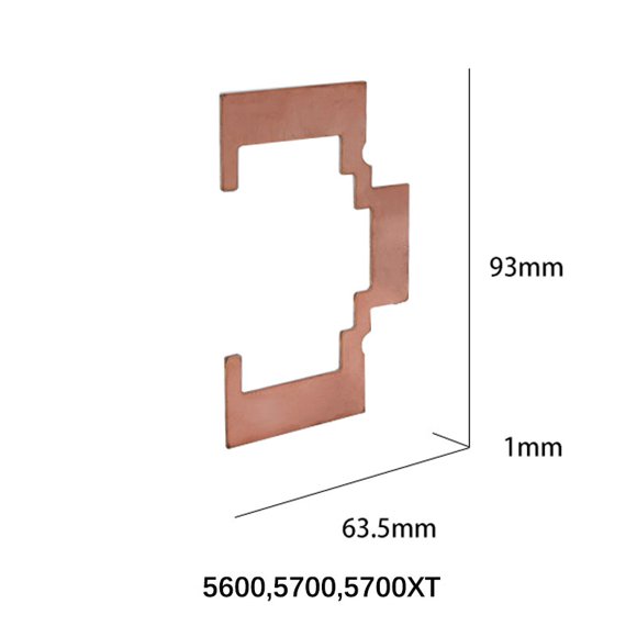 GPU RAM Copper Heat Sink Radiator Memory Miner BTC RTX 3060 3070 3080 3090 5600 5700 GPU Cooling 15-40 Degre Thermal Pad 5600-5700XT GPU GPU RAM Heatsink