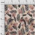 thumbnail image 2 of oneOone Silk Tabby Peach Fabric Tropical Sewing Craft Projects Fabric Prints By Yard 42 Inch Wide, 2 of 4