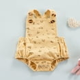 thumbnail image 2 of Combinaison Imprimée Sans Manches pour Bébé Filles, Col Carré, Boutons, Taille Élastique, Triangle, 2 of 7