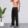 thumbnail image 1 of asjyhkr Mens Sweatpants Elastic Waist Drawstring Straight Leg Workout Running Casual Pants with Pockets, 1 of 7