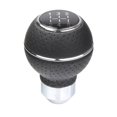 thumbnail image 1 of Bgsha 5 Speed Shift Knob Gear Stick Leather Shifter Fit Most Manual Cars Trucks, 1 of 5