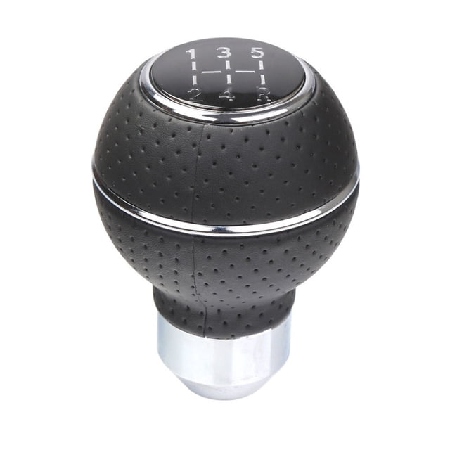 Bgsha 5 Speed Shift Knob Gear Stick Leather Shifter Fit Most Manual Cars Trucks