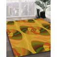 thumbnail image 3 of Ahgly Tapis Rond Lavable en Machine Intérieur Transitionnel Acajou Brun, 8 Pieds Rond, 3 of 7