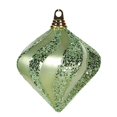 thumbnail image 1 of Vickerman 6'' Celadon Candy/Glitter Swirl Diamond Christmas Ornament, 1 of 2
