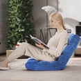 thumbnail image 4 of Costway Chaise de Sol Réglable à 14 Positions, Chaise de Jeu Paresseuse Pliante, Sofa Coussiné, Neuf, Bleu, 4 of 10