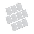 thumbnail image 1 of 10 Pieces Metal Flat Rectangle Blank Stamping Charms Making Metal Blank Tag Pendants 9x25mm, 1 of 9