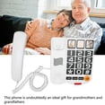 thumbnail image 3 of EASTIN Big Button Phone For Seniors  Multifunction One Touch Dialling  Free Corded Landline Telephone With  Speaker For Hearing Impaired, 3 of 8