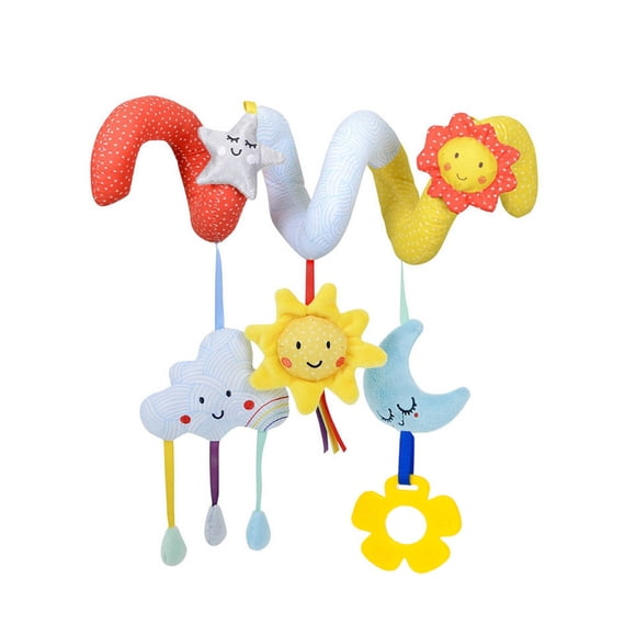 Kid Baby Spiral Bed Stroller Toy Star Moon Elephant Educational Plush Toy