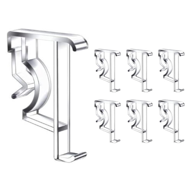Luckyn 12 Pcs Pinces de Cantonnière Pinces à Rideaux, Pinces Transparentes de 2 Pouces pour Stores en Plastique Rigide. Ces Pinces Durables Maintiennent Solidement les Cantonnières de 2 Pouces en place et Conviennent à la Maison, au Bureau Ou à l'École. l'Ensemble Comprend 12 Pinces Transparentes Conçues pour une installation Facile en Glissant dans la Rainure de la Cantonnière et sur le rail horizontal du Store.