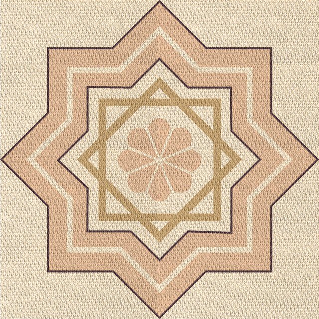Ahgly Company Tapis d'Intérieur Lavable en Machine Carré Transitionnel Blond Doré Or, 5 Pieds Carré
