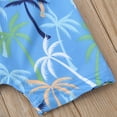 thumbnail image 3 of Hiiyo Infant Boys Zipper One-Piece Swimsuit Cartoon Dinosaur Rash Guard, 3 of 6