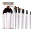 thumbnail image 4 of simhoa 12PCS Paint Brushes for Acrylic Painting, Drawing And Art Supplies, Round Tips, Angle, 4 of 5