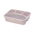 thumbnail image 1 of SIfdSeng Reusable Snack Pack Containers Wheat Straw Lunch Box Japanese Lunch Box Student Lunch Box Work Portable Microwave Square Snack Fast Food Box Airtight Containers Snack Packs Containers, 1 of 3