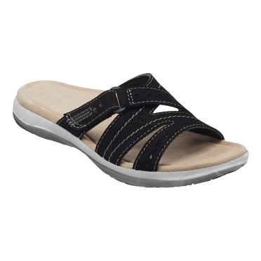 Dvkptbk Slide Sandals for Women - Comfortable Slip On Sandals with Adjustable Buckles - Ladies Slip-Resistant Platform Summer Flat Sandals for Beach, Home, Indoor Outdoor Use - Summer