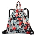 thumbnail image 1 of Amzcrzy Home Decor, Storage Bag, Storage Basket, Foldable Large Capacity Travel Backpack Drawstring Pocket Light Nylon Cloth Multifunctional Print Foldable Bag Organizer Foldable Capacity, 1 of 2