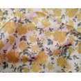 thumbnail image 4 of oneOone Silk Tabby Fabric Leaves & Floral Ikat Decor Fabric Printed BTY 42 Inch Wide, 4 of 4