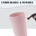 thumbnail image 4 of 16 ounce Unbreakable Plastic Cup Drinking Cups | Whea-t Straw Cereal Cups,Reusable, Mouthwash Cup Household Brushing Cup Milk Cup Dishwasher and Freezer Safe Clearance, 4 of 7