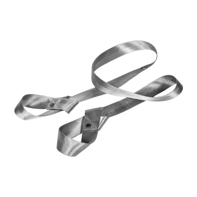 Lipstore Yoga Mat Strap Adjustable Shiny Nylon Portable Yoga Accessory Carrying Strap Silver