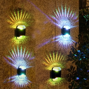 Suncoda Lumière solaire, LED Éclairage extérieur Éclairement de jardin Éclairages extérieurs à l'aide d'énergie solaire sans fil Éclairer pour le triage Walkway