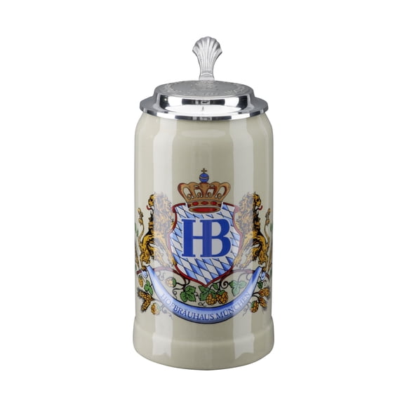 Chope de Bière Allemande Munich Hofbräuhaus München HB 1 Litre King Werk KI 1000056
