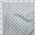thumbnail image 3 of oneOone Velvet Light Blue Fabric Block Dress Material Fabric Print Fabric By The Yard 58 Inch Wide-PC, 3 of 5
