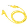thumbnail image 4 of Banana Plug Test Leads, Electrical Portable Test Flexible Brass Cable Injection Molding Silicone Sheath  For Car Battery Yellow, 4 of 8