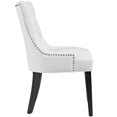 thumbnail image 2 of Hawthorne Collections 20.5" Modern Faux Leather Dining Side Chair in White, 2 of 4