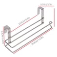 thumbnail image 2 of Stainless Steel Paper Towel Holder Rustproof Hanging Tissue Rack Bathroom Toilet Roller Stand, 2 of 8
