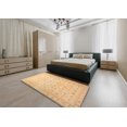 thumbnail image 4 of Ahgly Company Indoor Rectangle Abstract Orange Oriental Area Rugs, 7' x 9', 4 of 6