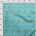thumbnail image 2 of oneOone Polyester Lycra Fabric Paisley & Chevron Ikat Print Fabric BTY 56 Inch Wide, 2 of 4