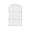 White, variant on Rongfmy Arched Window Pane Mirror Grid Wall Mirror for Hallway Farmhouse,Living Room Black