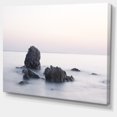 thumbnail image 2 of Roches dans la Mer Noir et Blanc - Impression sur Toile Bord de Mer, 2 of 4