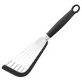 thumbnail image 1 of 1PC Kitchen Utensils Set Stainless Steel Fish Frying Spatula Silicone Fish Frying Spatula Leakage Spatula Stainless Steel Butterfly Spatula Kitchen Steak Spatula Fan Pan Frying Spatula Black, 1 of 3